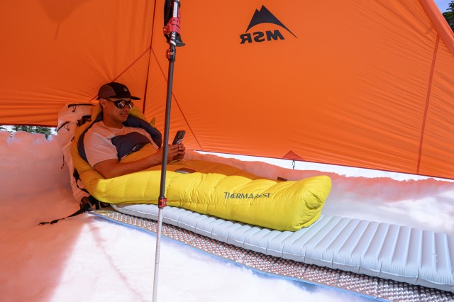 matje in tent